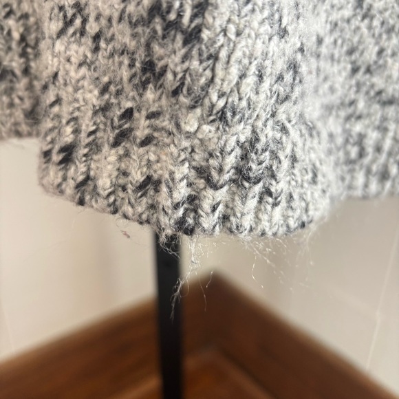 Pure Jill Womens L Gray Knit Snap Button Cotton Blend Sweater Long Cardigan NOTE - Picture 10 of 12